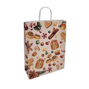Paper bags - with twisted handles and design