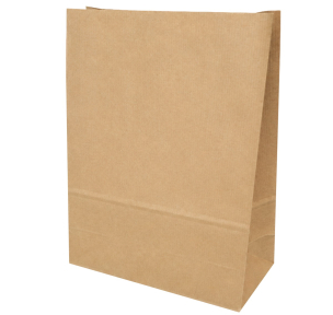 Brown paper block bottom bag 