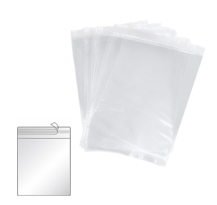 Polypropylene bags with adhesive flap 